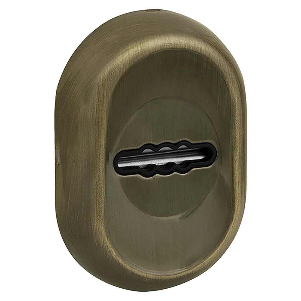 Фото Накладка на сувальдный замок ESC.S-auto/CRE/OV.13 (ESC-13S) с авт. шторками AB зелёная бронза