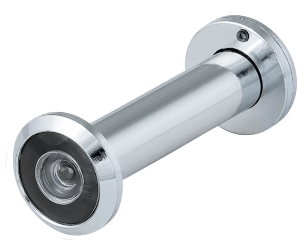 Фото Глазок дверной, оптика пластик DV 4/130-70/Z/HD (VIEWER 4 DVZ) CP хром (подвес)