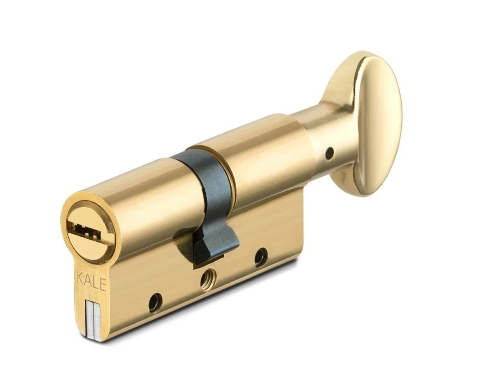 Фото Цилиндровый механизм с вертушкой 164 DBM-E/70 (30+10+30) mm латунь 5 кл.