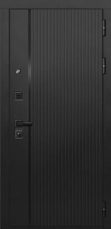 Входная дверь ДвериПРО L-45 СБ-1 (ст. белое, 16мм, беленый дуб) DPRO196848 внешняя сторона